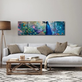 Obraz - Malowanie pawia (170x50 cm)