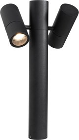 Stojąca lampa ogrodowa czarna 50 cm 2-światłowa regulowana - Duo