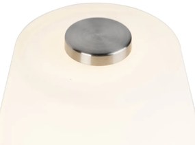 Designerska lampa stołowa stal LED 3-stopniowe ściemnianie - Regno Nowoczesny Oswietlenie wewnetrzne