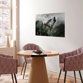 Plakat Wyjący wilk 60x40 cm bez ramy bez marginesu ARTGEIST B