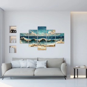 Obraz - Malowanie morza (125x70 cm)