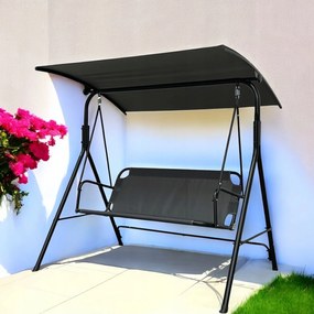 Huśtawka do ogrodu Paloma MAS-4006, wolnostojąca, kolor szary