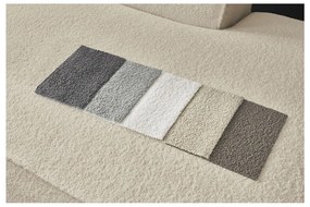 Beżowy narożnik modułowy z materiału bouclé (prawostronny/w kształcie litery U) Megeve – Bobochic Paris