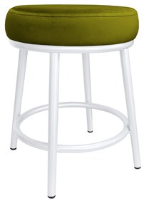 Taboret Ben noga metalowa biała BL75