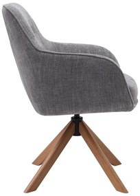 Szare krzesła zestaw 2 szt. Avola – Unique Furniture