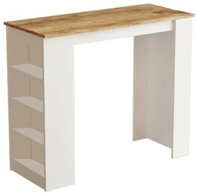 Stół barowy Lux White and Atlantic Pine