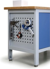 Stół warsztatowy G6, 6 szuflad, 1200 x 600 x 860 - 900 mm, niebieski