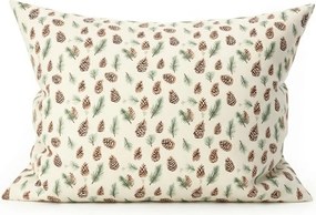 Bawełniana poszewka na poduszkę PINE CONES 50x70 cm, kolorowa