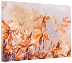 Obraz - Malowane kwiaty (70x50 cm)