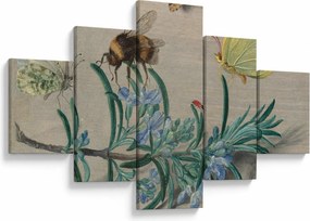 Obraz - Jan van Kessel the Elder, Insects and a Sprig of Rosemary, reprodukcje (125x70 cm)