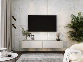 Zawieszana szafka pod telewizor, 170 x 34 x 32 cm, kaszmir