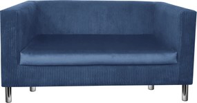 Sofa Monaco : Kolor nogi - Chrom, Kolor tkaniny - Kronos5/Poso5, Typ tkaniny - Kronos/Poso, Wysokość nogi - 15 cm