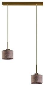 Lampa wisząca do kuchni na złotym stelażu - P2-M87