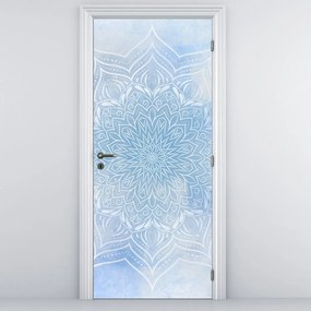 Fototapeta na drzwi - Zimowa mandala (95x205cm)
