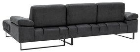 Ciemnoszara sofa narożna Artie Mustang, narożnik prawy