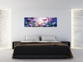 Obraz - Grzyby w pełni księżyca, grafika (170x50 cm)