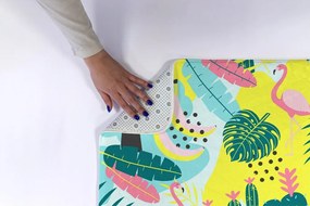 Dywanik do łazienki Dywanik do łazienki Ptaki Rośliny Abstrakcja