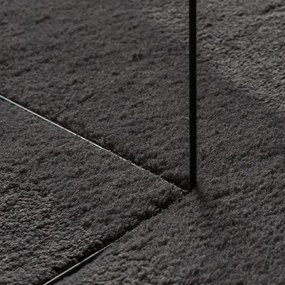 Antracytowy owalny dywan 120x170 S8-F94