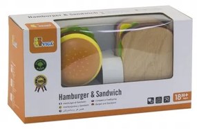 Zestaw do krojenia viga hamburger i kanapka