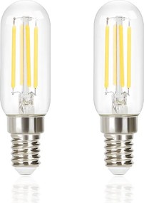 NETTLIFE Zestaw 2 sztuk E14 Cool White Vintage T25 4W 6000K Energooszczędna żarówka LED w stylu Edison z żarnikiem do szklanego okapu kuchennego