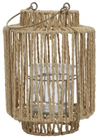 Pleciony lampion z uchwytem, 19 x 25 cm