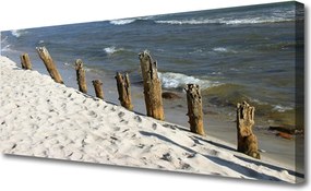 Duży obraz na płótnie Piaszczyste Wybrzeże Oceanu