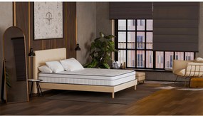 Materac Thalassa 90x200 dla dzieci i dorosłych na 1 miejsce - hybryda: sprężyny kieszeniowe - wysokiej jakości pianka z pamięcią kształtu 60 kg/m³