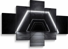 Obraz - Futurystyczny tunel (125x70 cm)
