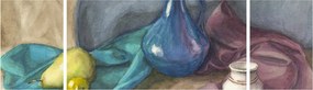Obraz - Malowana martwa natura (170x50 cm)