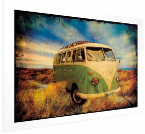 Plakat Retro bus 30x21 cm bez ramy z marginesem ARTGEIST B