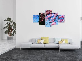 Obraz malowanego kwiatu wiśni (125x70 cm)
