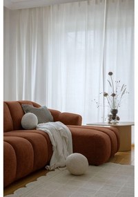 Narożnik (prawostronny/z szezlongiem) w kolorze terakoty Shell – Miuform