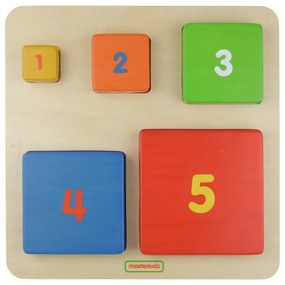 Piramidka drewniana edukacyjna liczenie kolory masterkidz