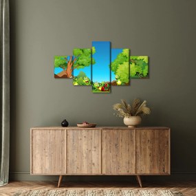 Obraz  - Wesołe żaby (125x70 cm)