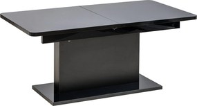 Stół METRON 70 cm do Salonu Jadalni, Rozkładany, Prostokątny, Czarny