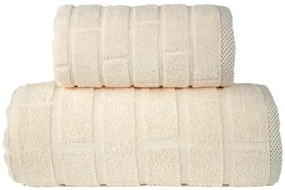 Ręcznik kąpielowy Greno BRICK 70x140 kremowy GRENO