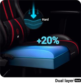 Fotel gamingowy Diablo X-One 2.0 King Size czarno-czerwony