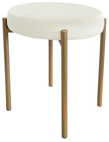 TABORET DIOR STOŁEK LOFT metal podstawa złota MG50