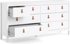 Elegancka komoda pokojowa z szufladami Madrid 4+4 biały mat