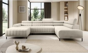 Narożnik CALDO XL Prawostronny z funkcją spania wolnostojąca w tkaninie RUN AGAIN 01 WERSAL