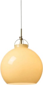 Halo Design 748075 - Lampa wisząca na przewodzie TOSCANA 1xE27/40W/230V śr. 36 cm beż./mosiądz