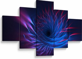 Obraz - abstrakcja kwiatu (125x70 cm)