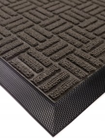 Wycieraczka 40x60cm materiałowa z gumowym spodem i krawędziami estetyczna