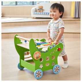Viga drewniany pchacz edukacyjny krokodylek 12w1