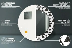 Trójkąty geometria Lustro dekoracyjne okrągłe