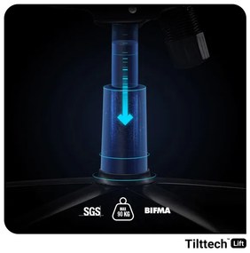 Materiałowy Fotel Diablo X-Player 2.0 Small: Biało-czarny