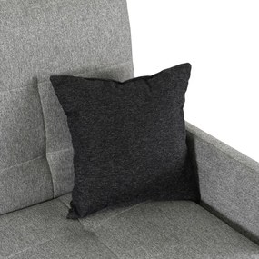 Sofa z Funkcją Spania ARIA Wersalka Rozkładana Dwuosobowa Szara Nowoczesna do Salonu