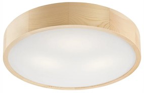 Jasnobrązowa lampa sufitowa ze szklanym kloszem ø 47 cm Eveline – LAMKUR