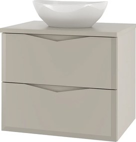 Kaszmirowy Zestaw Łazienkowy 60cm Szafka z Blatem Umywalka Delica