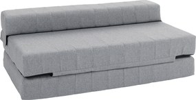 HOMCOM Składany fotel z funkcją łóżka, łóżko dla gości, składane, do 250 kg, 138x80x50 cm, Szary